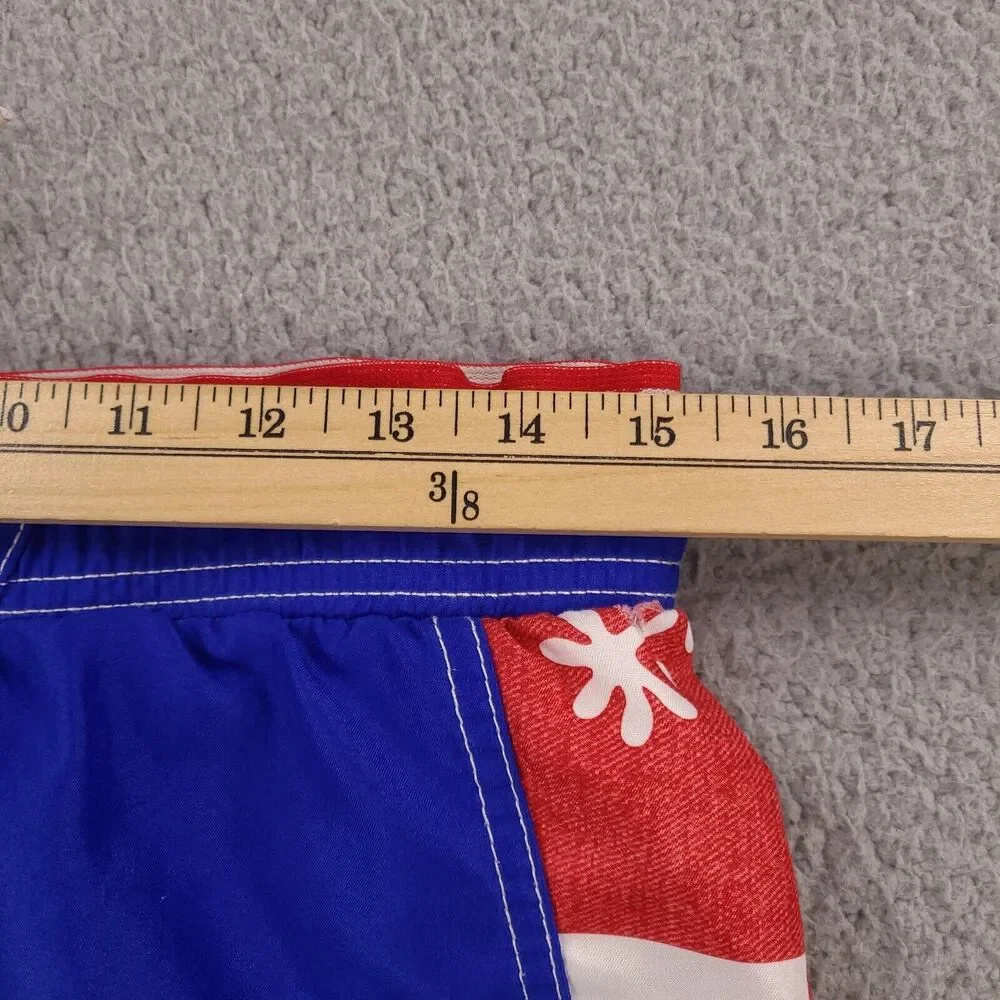 US Polo Assn Board Swim Shorts Boys Large 14/16 Blue USPA3 Champions Lined‎